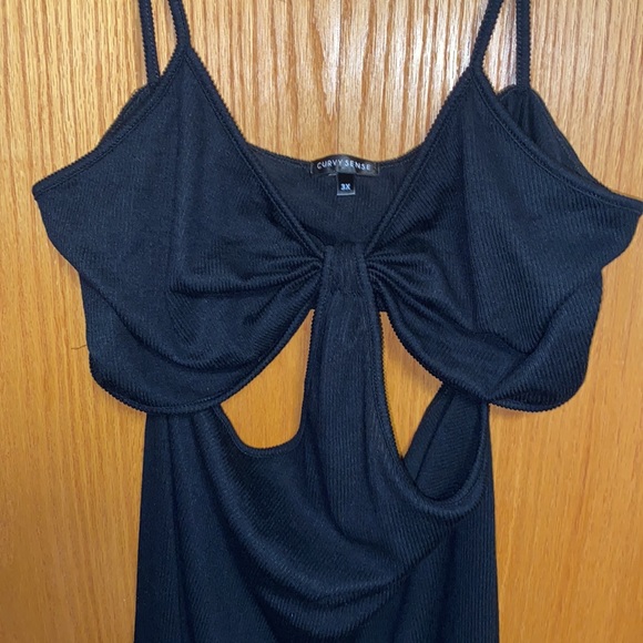 Curvy Sense Ribbed Cut Out Dress - Picture 7 of 15